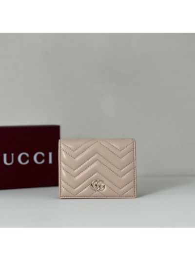 Gucci GG Marmont Card Case Pink 466492