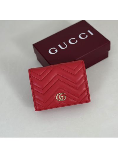 Gucci GG Marmont Card Case Red 466492