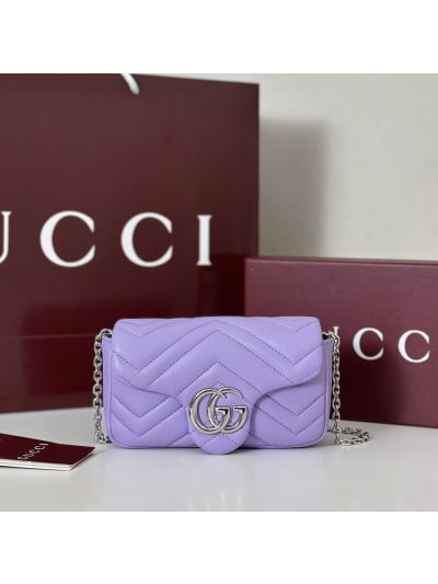 Gucci GG Marmont Shoulder Bag in Purple