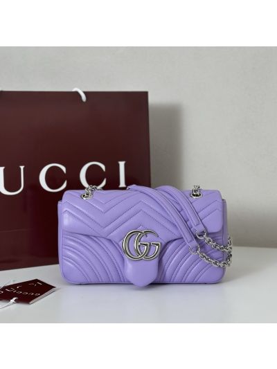 Gucci GG Marmont Shoulder Bag in Purple