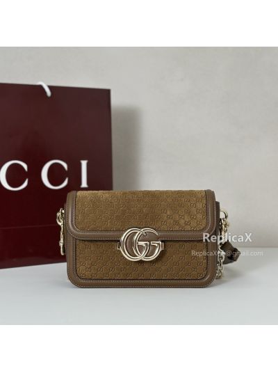 Gucci Go Small Shoulder Bag 826761 in Brown