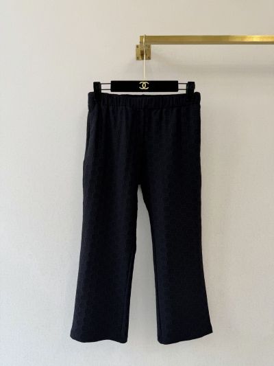 Gucci Contrast-Trim Pants in Navy