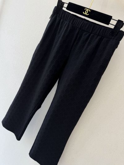 Gucci Contrast-Trim Pants in Navy