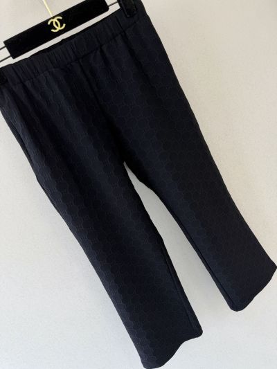 Gucci Contrast-Trim Pants in Navy