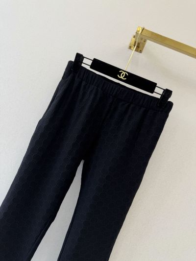 Gucci Contrast-Trim Pants in Navy