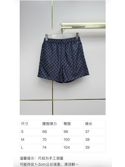 Gucci Denim Embroidered Pants in Navy