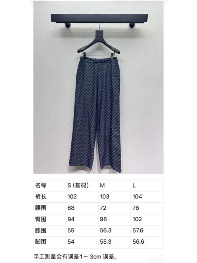 Gucci Denim Monogram Pants in Navy