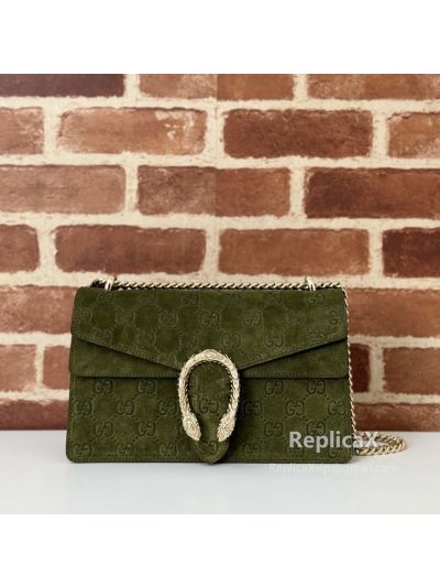 Gucci Dionysus Leather Chain Shoulder Bag in Bright Green Leather 400249