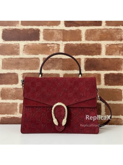 Gucci Dionysus Medium Top Handle Bag Dark Red 448075