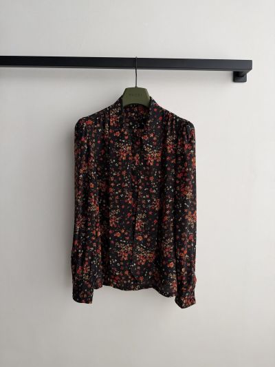 Gucci Floral Silk Shirt in Multicolor