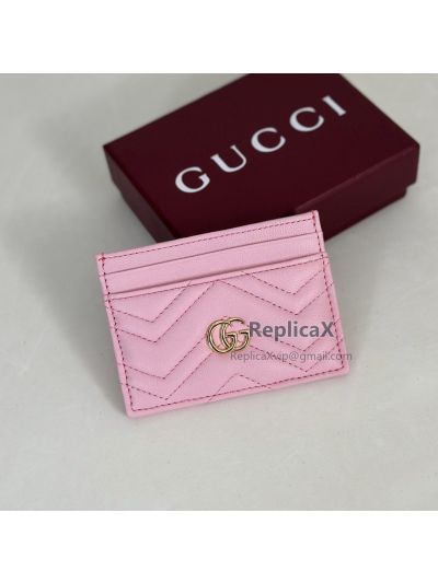 Gucci GG Marmont Card Case Nude 443127 620825