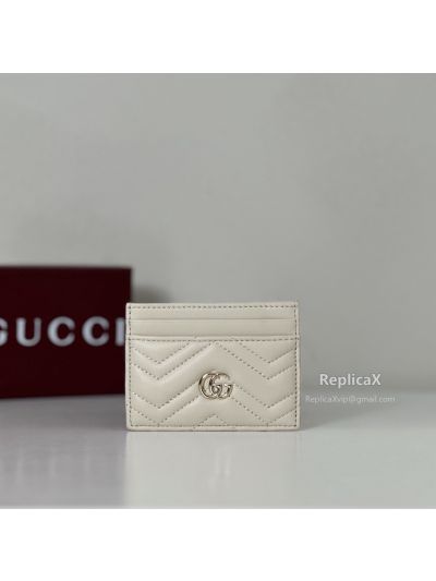 Gucci GG Marmont Card Case White 443127 620821