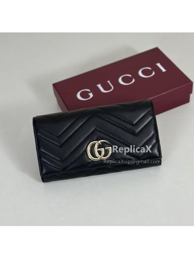 Gucci GG Marmont Continental Wallet Black 443436 621262