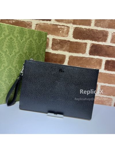 Gucci GG Marmont Leather Pouch Black 475317 620832