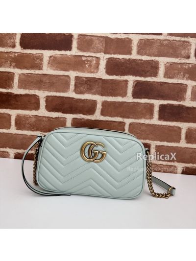 Gucci GG Marmont Small Matelasse Shoulder Bag Green 447632