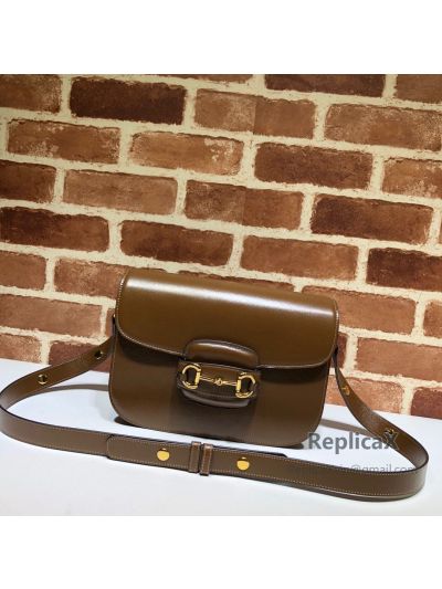 Gucci Horsebit 1955 Shoulder Bag Tan Leather 602204 620768