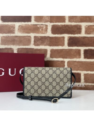 Gucci Horsebit 1955 Small Shoulder Bag Crossbody Bag Beige GG Canvas 760196 620849