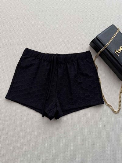 Gucci Lace Embroidered Pants in Black