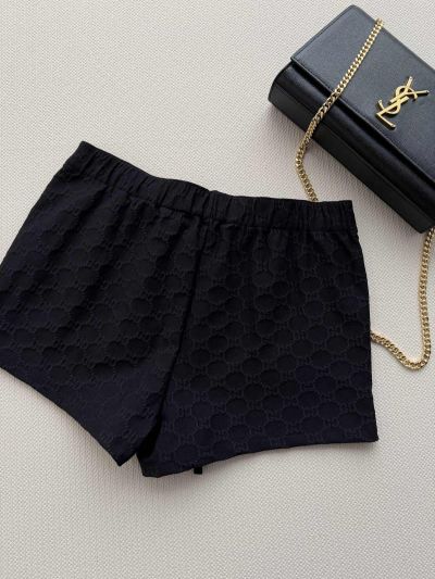 Gucci Lace Embroidered Pants in Black