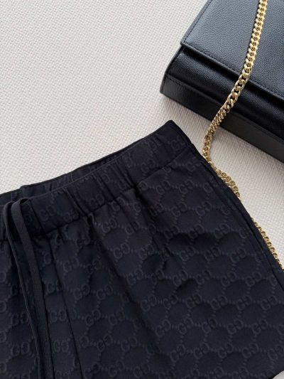 Gucci Lace Embroidered Pants in Black
