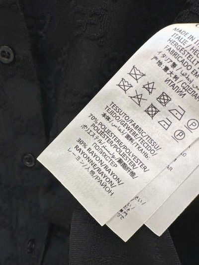 Gucci Lace Quilted Shirt in Black