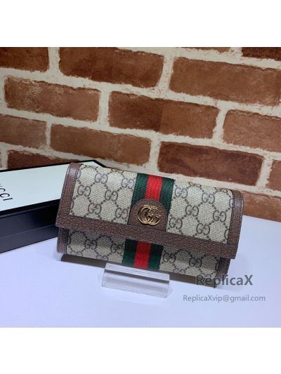 Gucci Ophidia GG Continental Wallet Brown 523153 621045