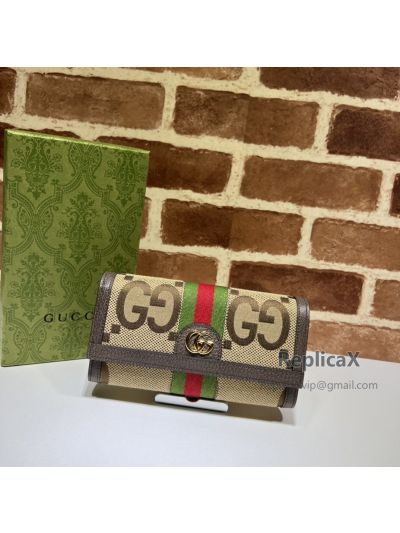 Gucci Ophidia GG Continental Wallet Brown 523153 621046