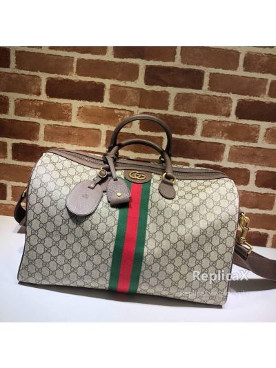 Gucci Ophidia GG Medium Carry-On Duffle Brown 547953 621194