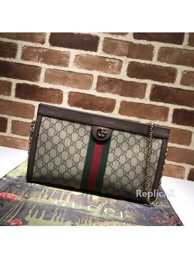 Gucci Ophidia GG Medium Shoulder Bag Brown 503876