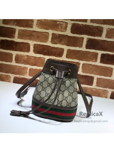 Gucci Ophidia GG Mini Bucket Bag Brown 550620 621144