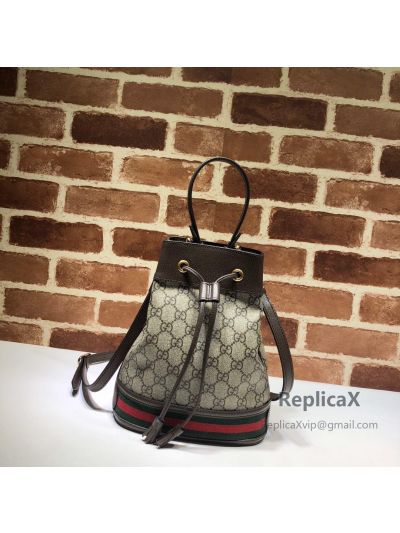 Gucci Ophidia GG Small Bucket Bag Brown 550621