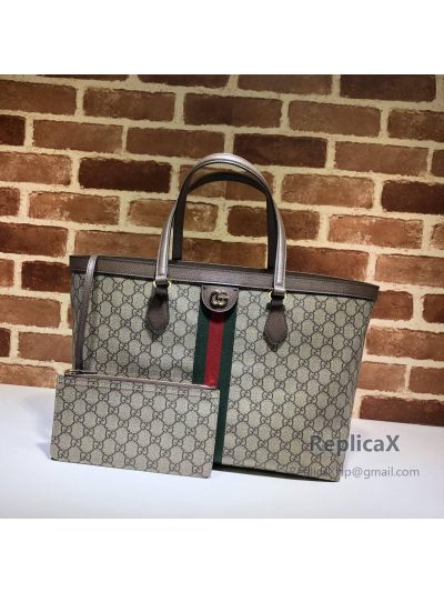 Gucci Ophidia Medium GG Tote Bag in Beige GG Supreme Canvas 631685