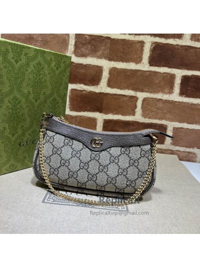 Gucci Ophidia Mini Chain Top Handle Bag Beige GG Supreme Canvas 764960 621270