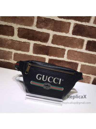 Gucci Print Small Belt Bag Black 527792 620975