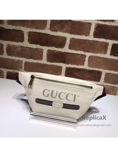 Gucci Print Small Belt Bag White 527792 620976