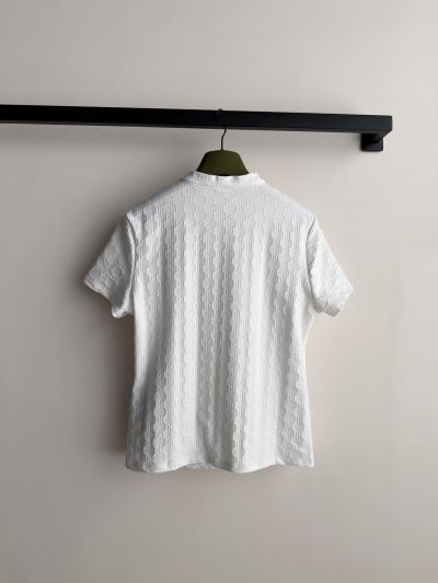 Gucci Short Sleeve Denim Pants in White