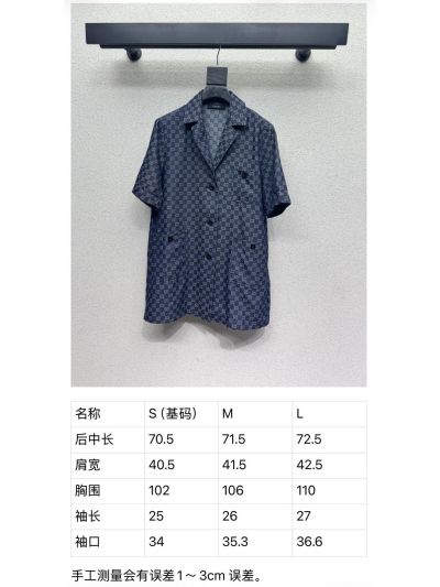 Gucci Short Sleeve Denim Shirt in Navy