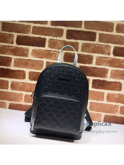 Gucci Signature Leather Backpack Black 450967 620942