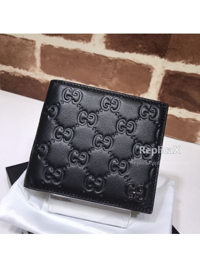 Gucci Signature Wallet in Black Leather 473916