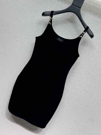 Gucci Sleeveless Mini Dress in Black