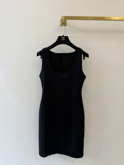 Gucci Sleeveless V-Neck Dress in Navy