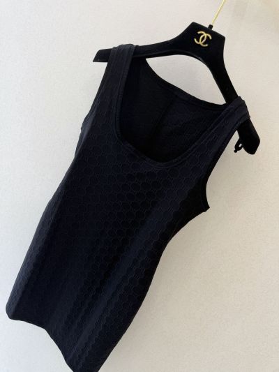 Gucci Sleeveless V-Neck Dress in Navy
