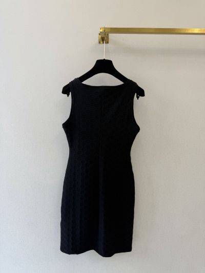Gucci Sleeveless V-Neck Dress in Navy