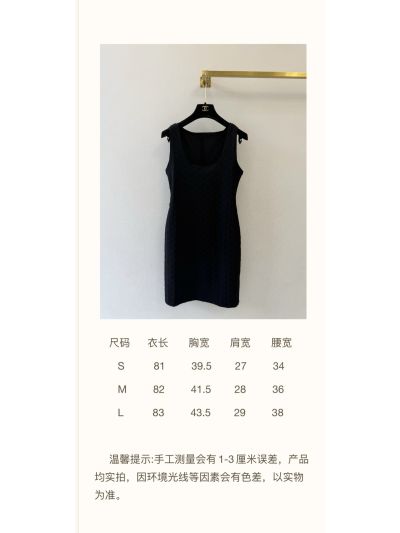 Gucci Sleeveless V-Neck Dress in Navy