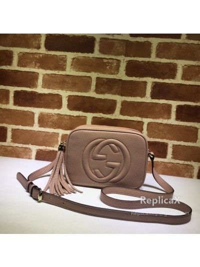 Gucci Soho Small Leather Disco Bag Pink 308364 621225