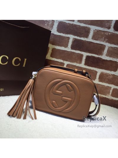 Gucci Soho Small Leather Light Brown Bag 308364 621222