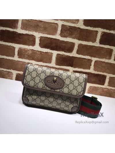 Gucci Totem Web GG Supreme Messenger Bag Brown 489617 621257