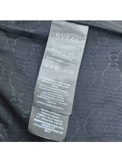 Gucci Wide-Leg Monogram Pants in Black