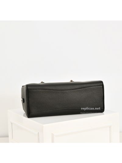 Gucci Bamboo Boston Bag Black Leather