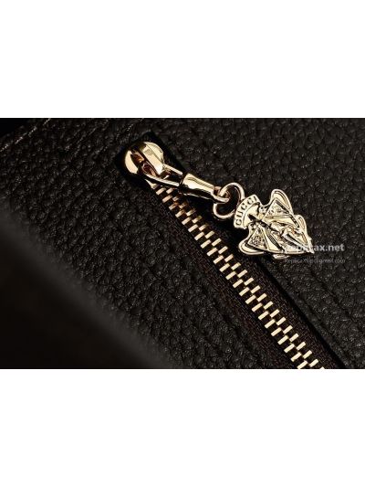 Gucci Bamboo Medium Tote Bag Black Leather